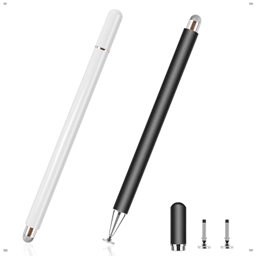 Tablet Pen for Touch Screen, 2-in-1, Universal Stylus Pen for All Touchscreen Devices, Compatible with Apple, iPhone, iPad, Android, Microsoft, Tablets and Smartphones