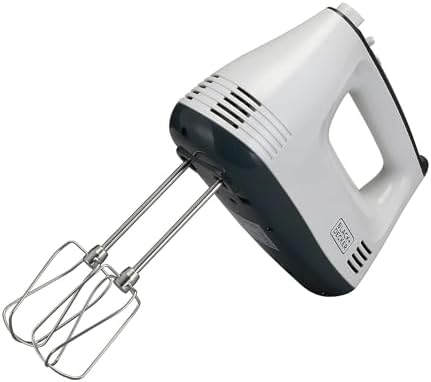 BLACK+DECKER Hand Mixer, 300W, Turbo Function, High-Speed Mixing
