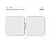 MINI Pocket Mirror, All Stainless Steel Square Travel Cosmetic Mirror in 2.2 Inch Size