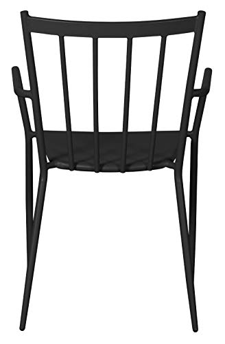 PKline Gartenstuhl Irma Stapelstuhl Metall Garten Terrasse Stuhl Set Stühle schwarz – Bild 8
