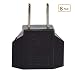 Travel Adapter, European (Round) to American (Flat) USA US Plug Adapter, American to European Adapter, European to US Adapter, Outlet Plug Adapter (8 in Pack) primary