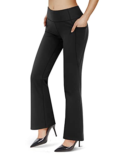 white bootcut yoga pants