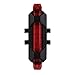 Monilon Mountain Bike Tail Light Rechargeable LED USB Taillight 4 Modes Super Bright Waterproof Tail Lamp Safety Warning Light Easy Tool-Less Installation Fit All Bicycles