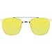 SojoS Vision Fashion Metal Frame Flat Lens Sunglasses UV400 Sun Glasses SJ1043 With Gold Frame/Gold Lens