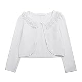 Acecharming girls Beaded Flower Bolero Jacket Shrug Short Cardigan Dress Cover Up