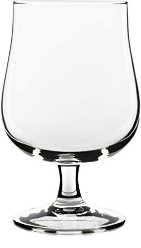 17oz USA Made Belgian Craft Beer Glasses. Tulip Style Stemmed Glassware, Set of 4 by Serami