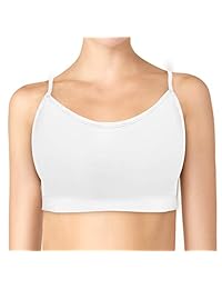 Paquete de 4 sujetadores sin costuras para mujer, sin relleno, sin costuras, con correas de espagueti