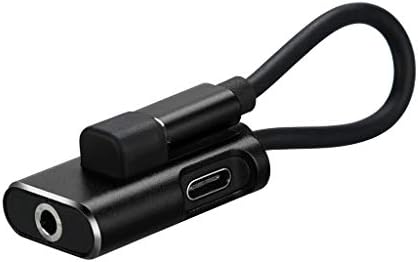 Iusun for Letv2Pro Max2 USB C 3.5mm Converter USB C Audio Cable Charger 2 in 1 Type C to 3.5mm Jack Aux Adapter Earphone Charing Convert Connector Lightweight Portable