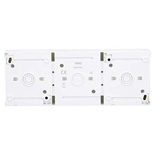 Aufputz Feuchtraum Steckdose 3-fach waagrecht IP54 Modell Pacific weiß – Bild 4