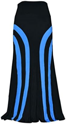 Abielmo Lovely Pull on Curved Red Blue Black Grey Stretchy Jersey Long Maxi Skirt Full Length Elasticated Waist UK Size 10 12 14 16 10 20 22 24 justfound4u