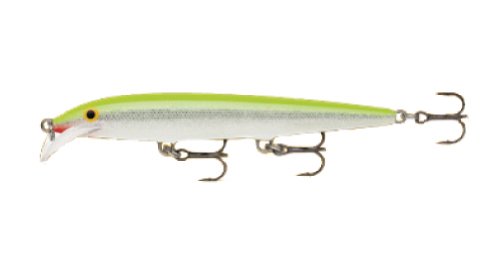 UPC 022677225890, Rapala Scatter Rap Minnow Lure, Silver Fluorescent Chartreuse, 11cm