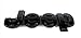 Lolosale Custom Front Hood Rear Trunk Tailgate Emblem For Jeep Grand Cherokee Badge Nameplate (Black Trunk)
