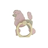 DCI Phone Ring: Poodle, Multi-angle 360° Rotation, Compatible with iPhone and Android Models, Adhesive Included