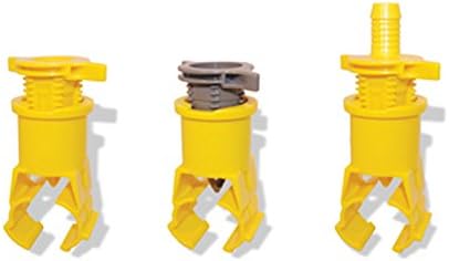 Blazing BS 7500 1" PVC Saddle with 3/4" Female Pipe Thread, Yellow