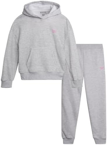 Amazon.com: Reebok Girls Sweatsuit Set - 2 Piece Soft Long Sleeve
