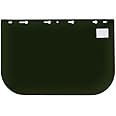 Sellstrom Face Shield Replacement Window for 390 Series Safety Face Shields, Dark Green Tint, Uncoated Acetate, S35020, 8" x 