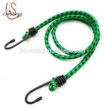 Twin Multicolour 4 Feet Long High Strength Elastic Bungee/Shock Cord Cables Luggage Tying Rope with Hooks (Set of 1)