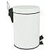 Home Basics Paris Collection Bathroom Accessories, Office, Bedroom, Decorative Waste Basket With Stylish Accent Decor To Complement Any Bathroom (3 Liter Waste Bin)
