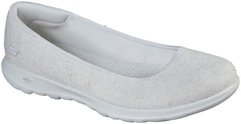 Skechers Women's Go Walk Lite-136001 Ballet Flat, Natural, EU