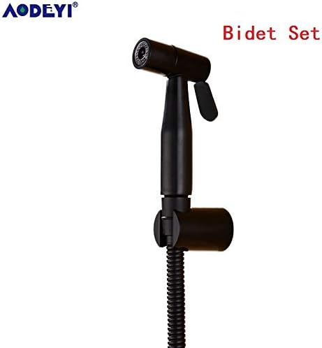 | Bidets | Handheld Bidet Spray Black Shower Sprayer Set Toilet Shattaf Sprayer Douche kit Bidet Faucet, 304 Stainless Steel | by DAHLIAT