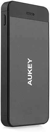 Aukey 12000mAh Portable Charger Power Bank External Battery Pack - Retail Packaging - Black