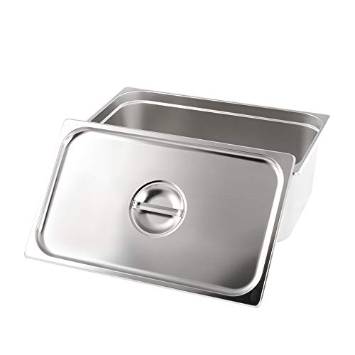 image for Kitma 1/2 Size Stainless Steel Solid Steam Table Pan Cover, Half Size 