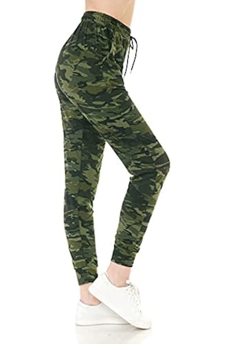 Leggings Depot Women's Relaxed fit Jogger Pants Track Cuff