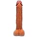 16.14 Inch New Arrival FAAK Super Huge 3 Inch Thick ReaIistic Dildo Female Masturbation Tool Massive Anal Sex Toy for Male Long Giant (Brown)thumb 1