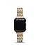 Callancity Jewelry Rhinestone Crystal Diamond Metal Bezel Exquisite Handcraft Encrusted case Compatible with Apple Watch 42mm Series 3 2 1 (Black)