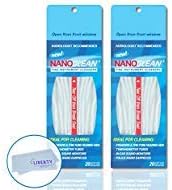 All-in-1 Hearing Aid Cleaning Kit (2 Pack) - Gentle and Effective Hearing Aid Cleaning Brush with Threader (40 Ready-to-Use Strands) w/Liberty Cleaning Cloth - Fine Instrument Cleaners by NanoClean