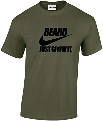 Beard.Just Grow it Nike Style Funny Printed T Shirt for Those who Love Beards