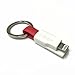 The inCharge Ultra Portable Charging/Sync Keychain Cable Compatible with Apple iPhone/iPad/iPod 10mm Thin Version (Red)