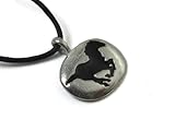 Horse Spirit Guide Pewter Pendant, Inner Power, Grounding, Safe Travel, Freedom, Speed, Grace, and Strength