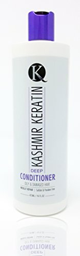 Kashmir Keratin Deep Conditioner For Oily And Damaged Hair Sulfate And Paraben FREE NEW PRESENTATION (16 Fl Oz.)
