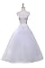 Dresstore Women's Bridal Petticoats Ball Gown A Line Crinoline Slip for Wedding Party -White1
