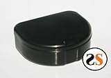 Dental Retainer Denture Mouthguard Case -Black
