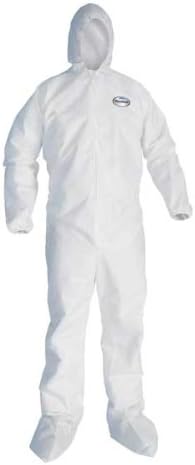 Kleenguard A20 Coveralls w/ Hood, Boots, Elastic Back, Wrists & Ankles - Med