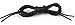 OrthoStep Waxed Very Thin Dress Round Black 30 inch Shoelaces 2 Pair Pack