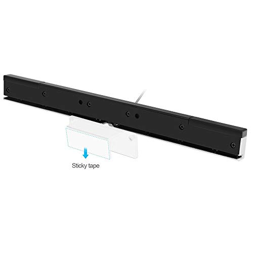 Maliralt Wii Sensor Bar, LP06 Wired Receiver Infrared Sensor Bar Motion Sensor Inductor with Stand for Nintendo Wii/Wii U Console, Just Plug & Play with 8ft Connection Cable. - Thumbnail 3