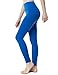 TSLA Yoga Pants Mid-Waist/High-Waist Tummy Control w Side/Hidden Pocket Series, Yogabasic Aerisoft(fyp72) – Blue, Small [Size 6-8_Hip37-39 Inch]thumb 1