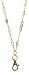 Christina Geometric Women's Fashion Lanyard Necklace with Swivel Clasp (Gold)