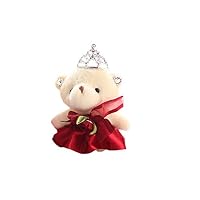 Wedding Bear Plush Stuffed Toy Sucker Toys Kids Bedroom Car Plush Doll Pendant 1Pcs Random Color
