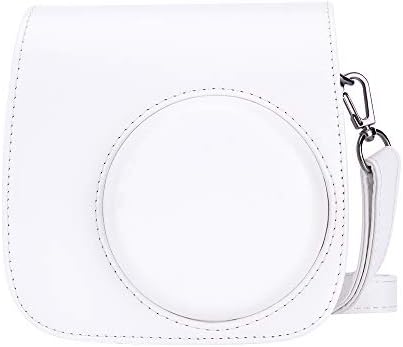 Goocor Instax Mini 9 Camera Case for Fujifilm Instax Mini 9 / Mini 8 / Mini 8+ / Instant Camera with Adjustable Strap (White)