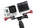 Nechkitter Dual Twin Mount Adapter for GoPro Hero 3+ 4 5 6 7 8 9 Compatible with Housing Monopod