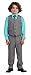 2 Piece Kids Boys Gray Vest and Pants Formal Set, 10