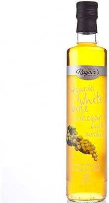 Rayners Organic Raw White Wine Vinegar With Mother - 500ml (10 Pack Bundle)
