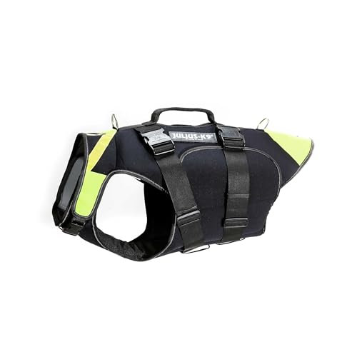 Julius-K9, IDC multifunctioneel hondenvest 3-in-1, maat: XL, zwart en neon