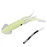 Estone 10pcs 4.3 Inch B2 Fishing Octopus Squid Bodies Luminous Lures Glow in Dark