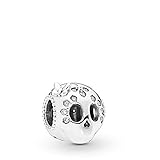 PANDORA Sparkling Skull 925 Sterling Silver Charm - 797866CZ