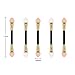 GTVIA 50 Pack Double-end Eye Shadow Brush, Disposable Double Sided Eyeshadow Brush Makeup Applicators Beauty Kit (Gold)